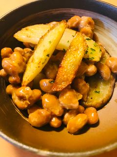 毎日の納豆●ほくほく塩ポテトと-レシピのメイン写真