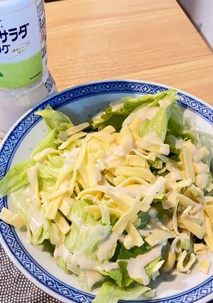 チーズだけ🤣あと1品お助けシーザーサラダ-レシピのメイン写真