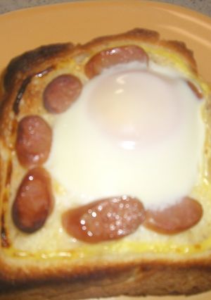 食パンの上でワンプレート(^^)-レシピのメイン写真