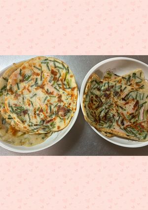 強力粉でモチモチ　チヂミ♫-レシピのメイン写真