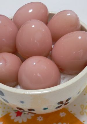完熟ぶどう酢のゆで卵-レシピのメイン写真