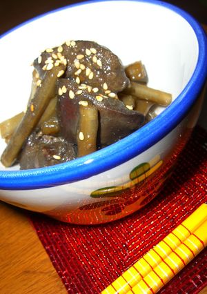 レバーとごぼうの甘辛煮♪×マーマレード☆-レシピのメイン写真