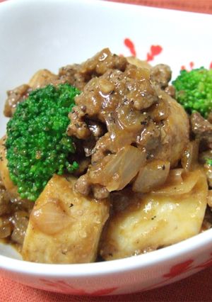 里芋と挽き肉のバルサミコケチャップ煮-レシピのメイン写真