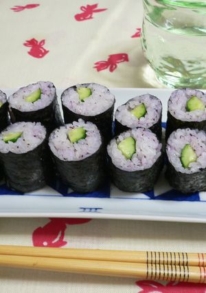 完熟ぶどう酢のかっぱ巻き-レシピのメイン写真