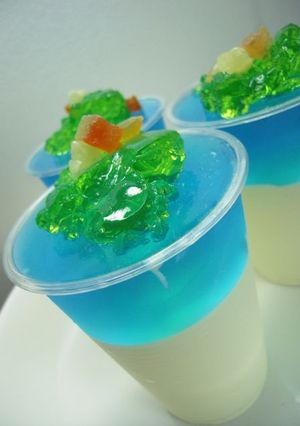 海外リゾートイメージのレアチーズケーキ-レシピのメイン写真