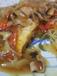 インスタントラーメンで♪あんかけオムそば-レシピのメイン写真