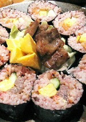 黒米入り海苔巻き-レシピのメイン写真
