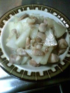 大根と鶏肉の柚子こしょう炒め-レシピのメイン写真