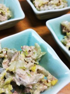 レモンで代用♪白菜とツナの和え物。-レシピのメイン写真