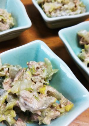 レモンで代用♪白菜とツナの和え物。-レシピのメイン写真