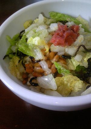 美容と健康に…　～納豆丼～　-レシピのメイン写真