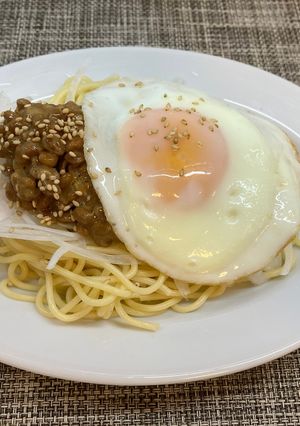 新玉葱と食べる納豆パスタ🧅-レシピのメイン写真
