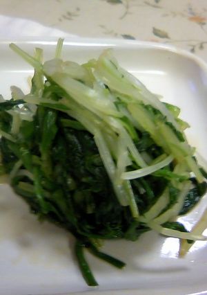 水菜・ニラのサラダ-レシピのメイン写真