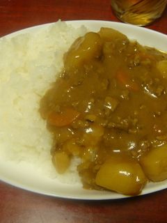 ひき肉カレー(^ω^)-レシピのメイン写真