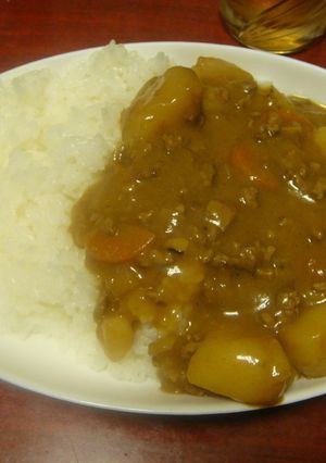 ひき肉カレー(^ω^)-レシピのメイン写真