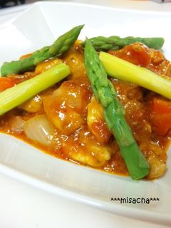 鶏肉のトマト煮込み-レシピのメイン写真