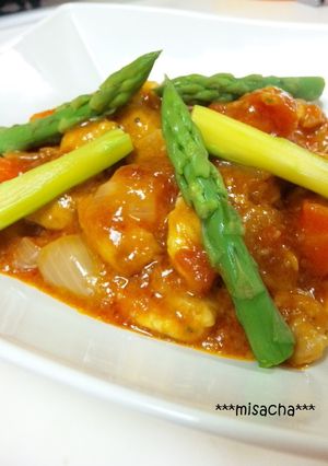 鶏肉のトマト煮込み-レシピのメイン写真