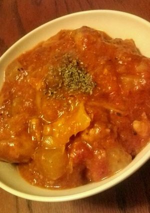 鶏胸肉と残り野菜ﾄﾏﾄ煮込☆-レシピのメイン写真