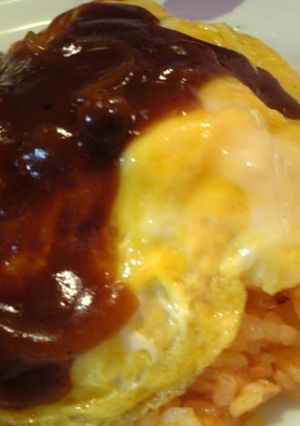 レンジで簡単♪　オムライスにはデミソース-レシピのメイン写真