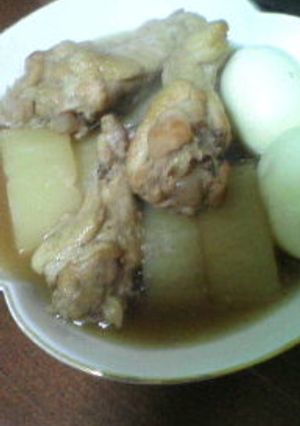 圧力鍋で柔らか手羽元と大根の煮物-レシピのメイン写真