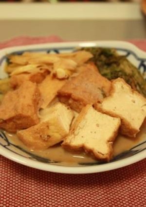 厚揚げ✿水菜✿胡麻ダレ煮♡-レシピのメイン写真