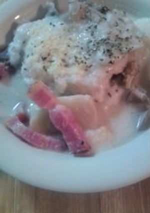 熱々♪ヘルシー豆乳とろろスープ-レシピのメイン写真