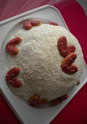 簡単X'masケーキ!!!真っ白ズコット-レシピのメイン写真