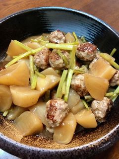 カブとひき肉だんごの甘辛煮-レシピのメイン写真