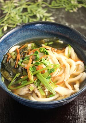 簡単！セリうどん-レシピのメイン写真