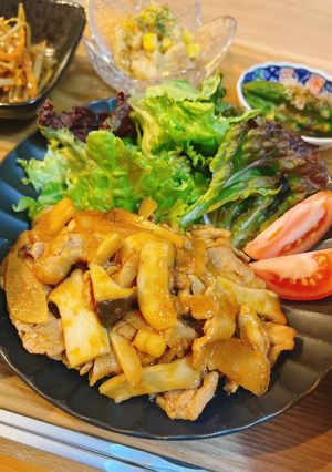 エリンギと豚肉の甘辛コチュ炒め🐾-レシピのメイン写真