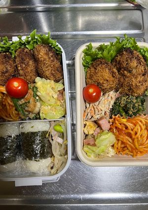 メンチカツ弁当-レシピのメイン写真