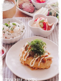 我が家no鶏きのこバーグ-レシピのメイン写真