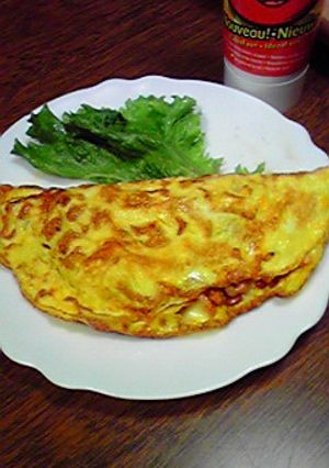 納豆オムレツ☆サルサ入り-レシピのメイン写真