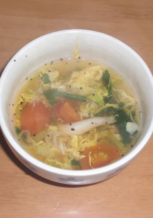 節約☆残り物で彩り変わり中華スープ-レシピのメイン写真