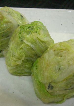 白菜の包みおにぎり-レシピのメイン写真