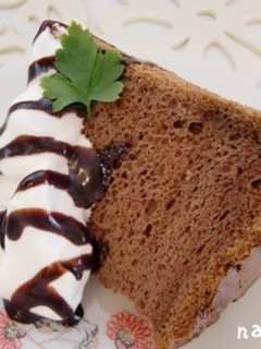 ふわっふわコーヒーシフォンケーキ-レシピのメイン写真