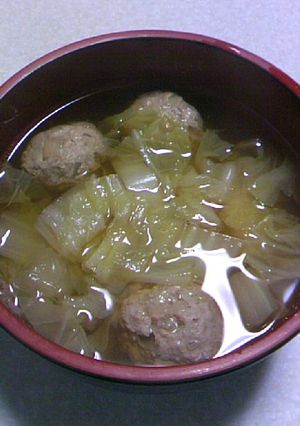 白菜と肉団子のスープ-レシピのメイン写真