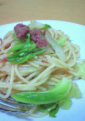 簡単☆キャベツとコンビーフのパスタ♪-レシピのメイン写真