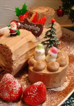 クリスマス☆ブッシュドノエル-レシピのメイン写真