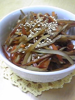 炊飯ジャーで常備食のきんぴら作り-レシピのメイン写真