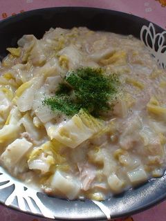白菜とツナのミルク煮♪-レシピのメイン写真