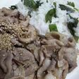 豚生姜焼き と 大葉のご飯