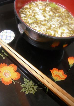 味付けのりでふわふわお味噌汁♪-レシピのメイン写真
