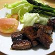 厚切り豚バラのバルサミコ和ソース
