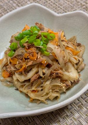 ごぼうとまぐろフレークのきんぴら風♪-レシピのメイン写真
