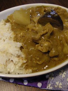 大根・茄子の豚こまカレー♪-レシピのメイン写真
