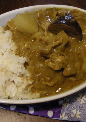 大根・茄子の豚こまカレー♪-レシピのメイン写真