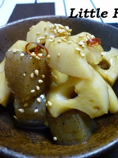 レンコンとこんにゃくのピリ辛煮-レシピのメイン写真