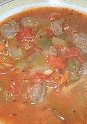 残り野菜で!トマトスープ-レシピのメイン写真
