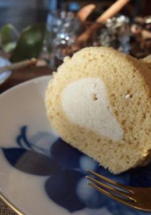 キャラメルシフォンロールケーキ-レシピのメイン写真